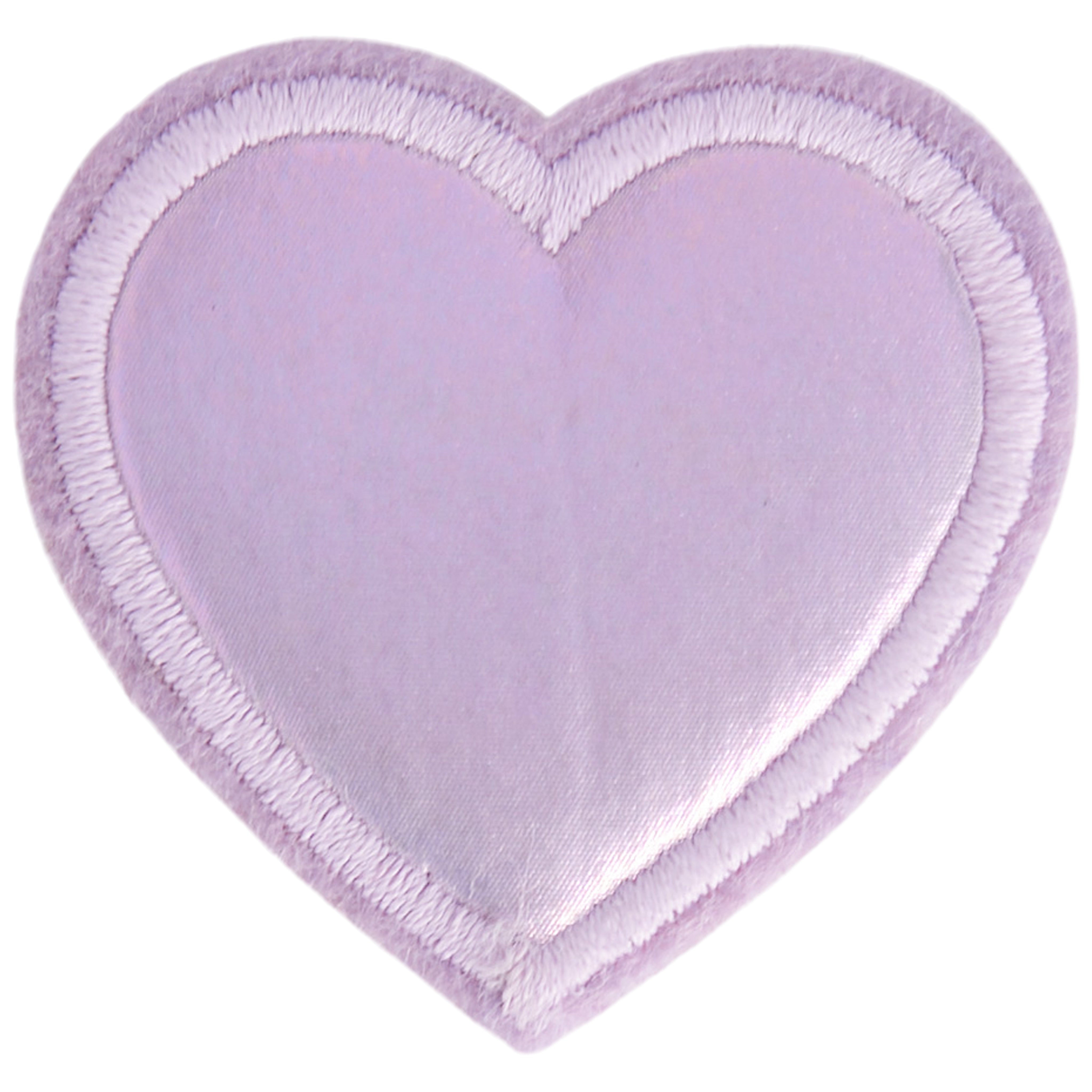 Puffy Irridescent Heart Patch - Denny's
