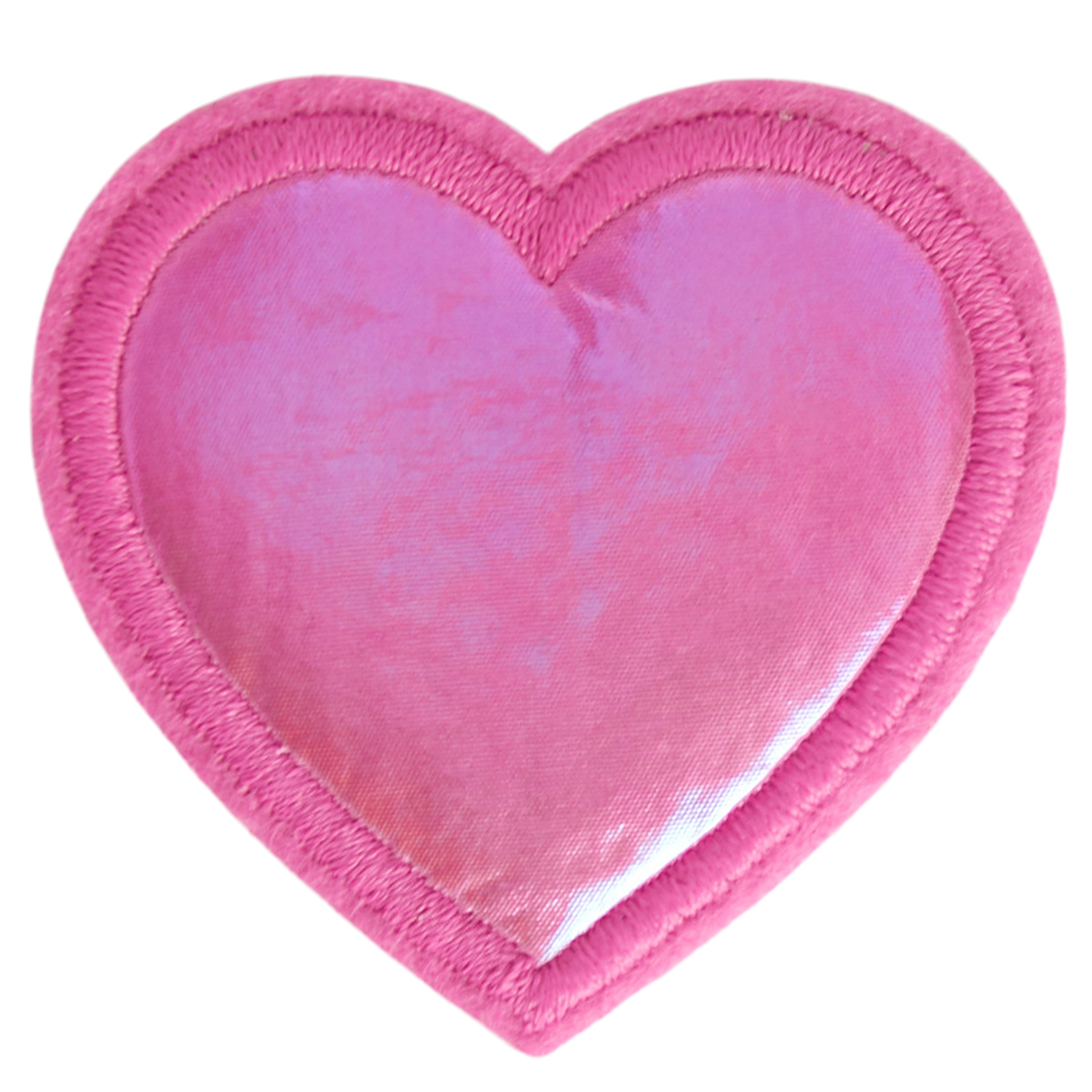 Puffy Irridescent Heart Patch - Denny's