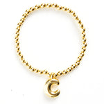 C Puffy Initial Bracelet - Denny's