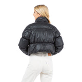 Vegan Leather Ultra Puffer Jacket