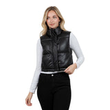 Vegan Leather Ultra Puffer Vest