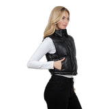 Vegan Leather Ultra Puffer Vest