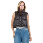 Pleather Puffer Vest - Denny's