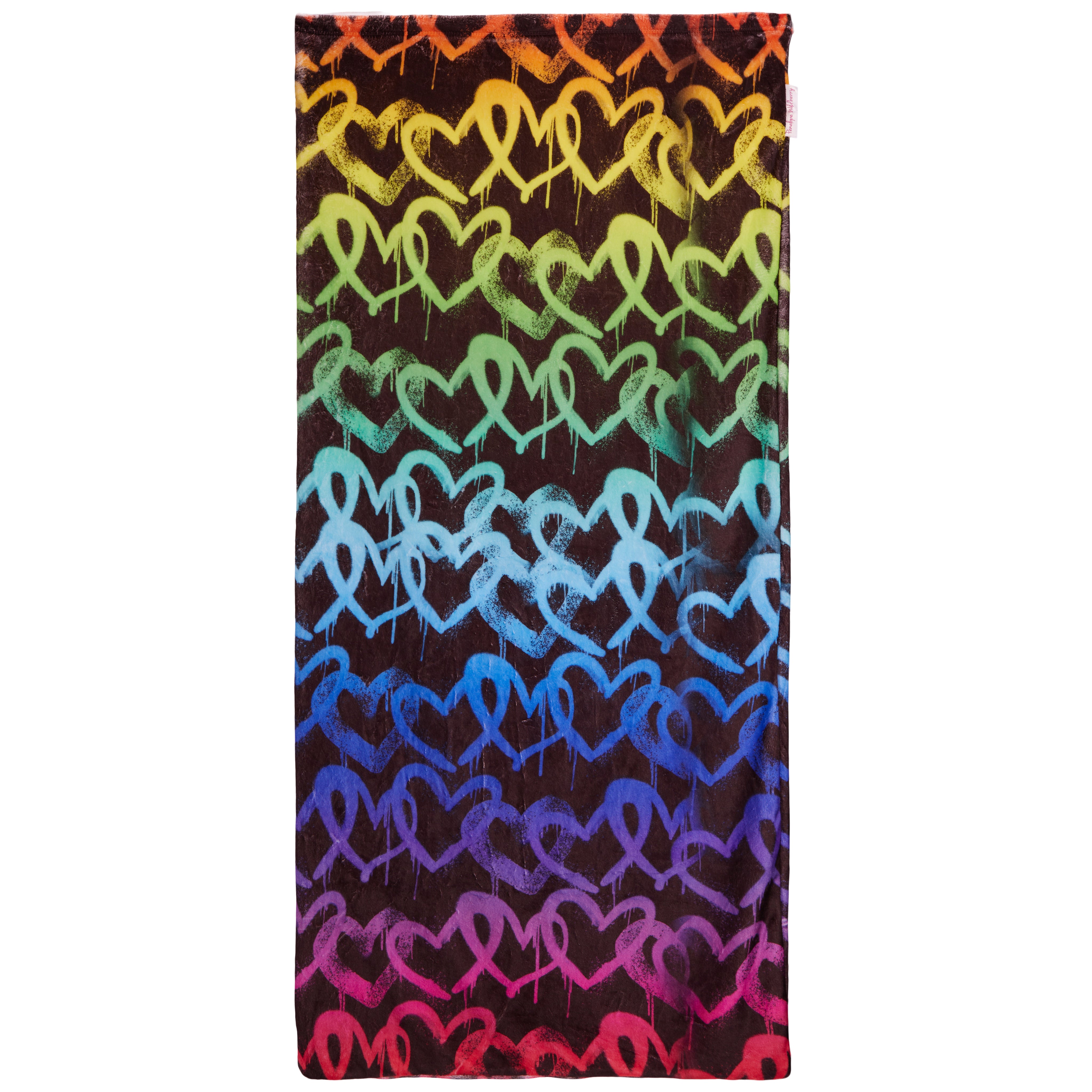Rainbow Dripping Hearts Sleep Sac - Denny's