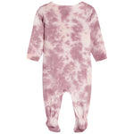 Mauve Tie Dye Footie - Denny's