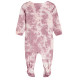 Mauve Tie Dye Footie - Denny's