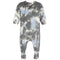 Blue & Grey Tie Dye Footie - Denny's