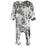 Blue & Grey Tie Dye Footie - Denny's