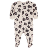 Black Floral Footie