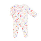 Flowers On Creme Footie