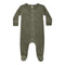 Velour Hidden Snap Footie - Denny's