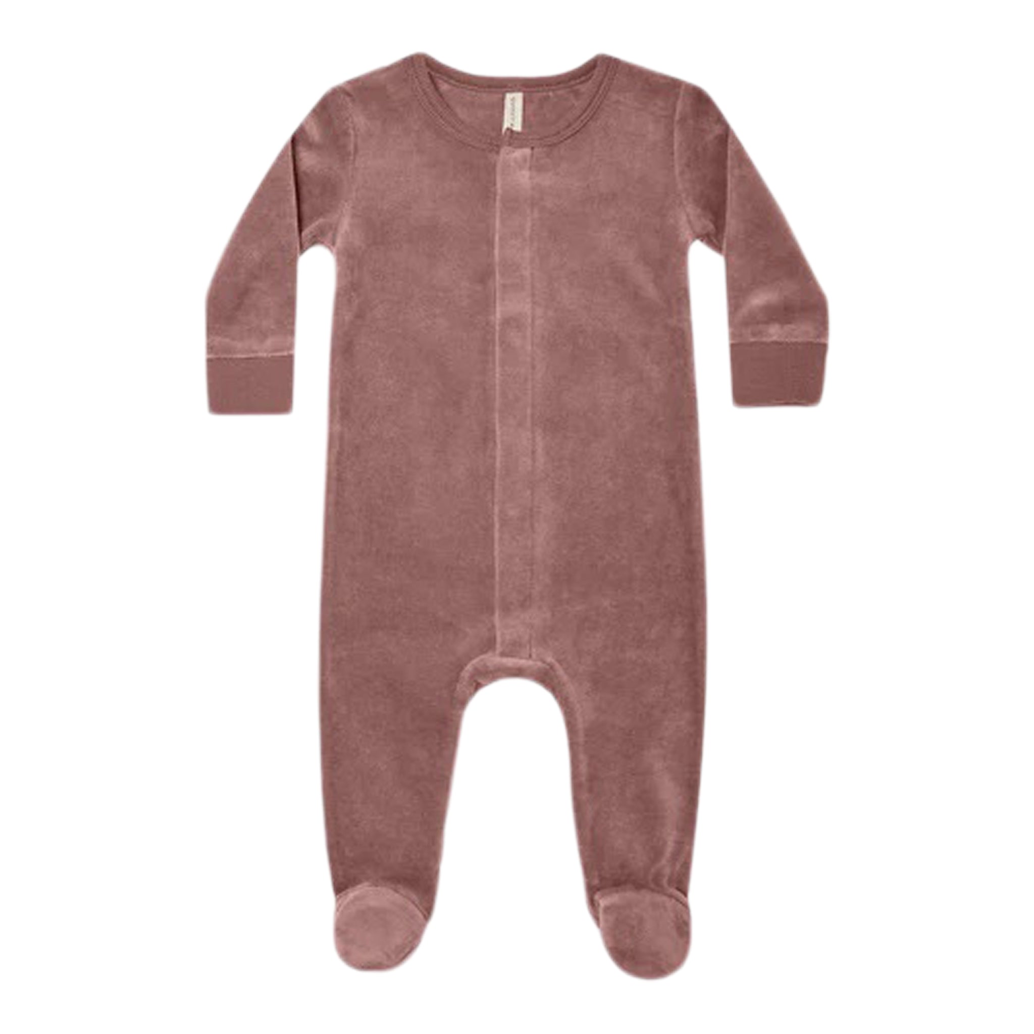 Velour Hidden Snap Footgie - Denny's