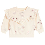 2pc Daisy Ruffle Daisy Sweatshirt &  Jogger Set
