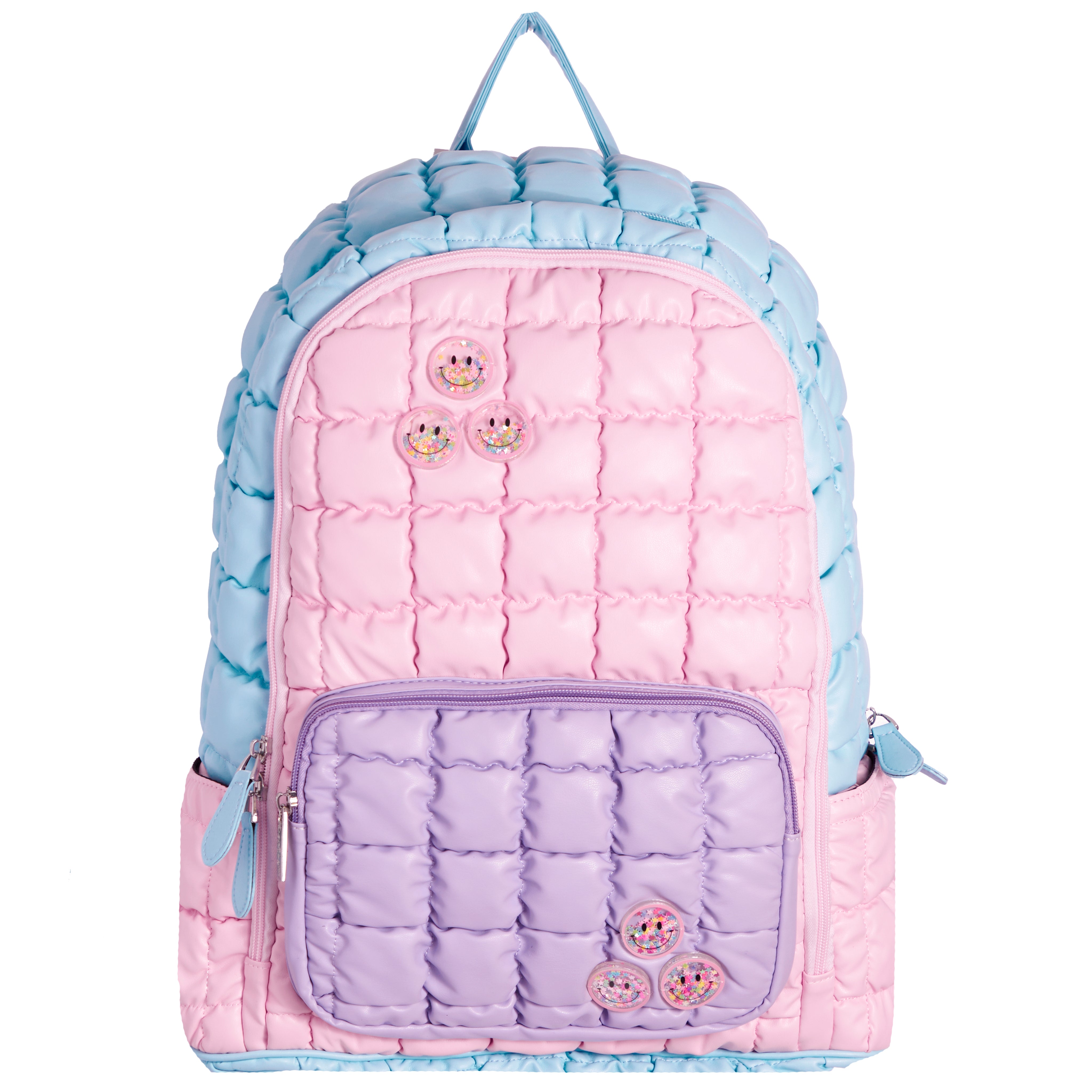 Confetti Smileys Quilted Backpack - Denny's