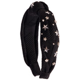 Stones & Stars Quilted Knot Headband - Denny's
