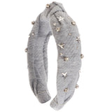 Stones & Stars Quilted Knot Headband - Denny's