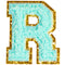 R Varsity Chenille Letter Sticker Patch - Denny's