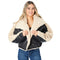 Mixed Media Shearling Puffer Jacket - Denny's