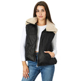 Mixed Media Vest - Denny's