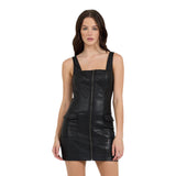 Leather Zip Pocket Dress - Denny's