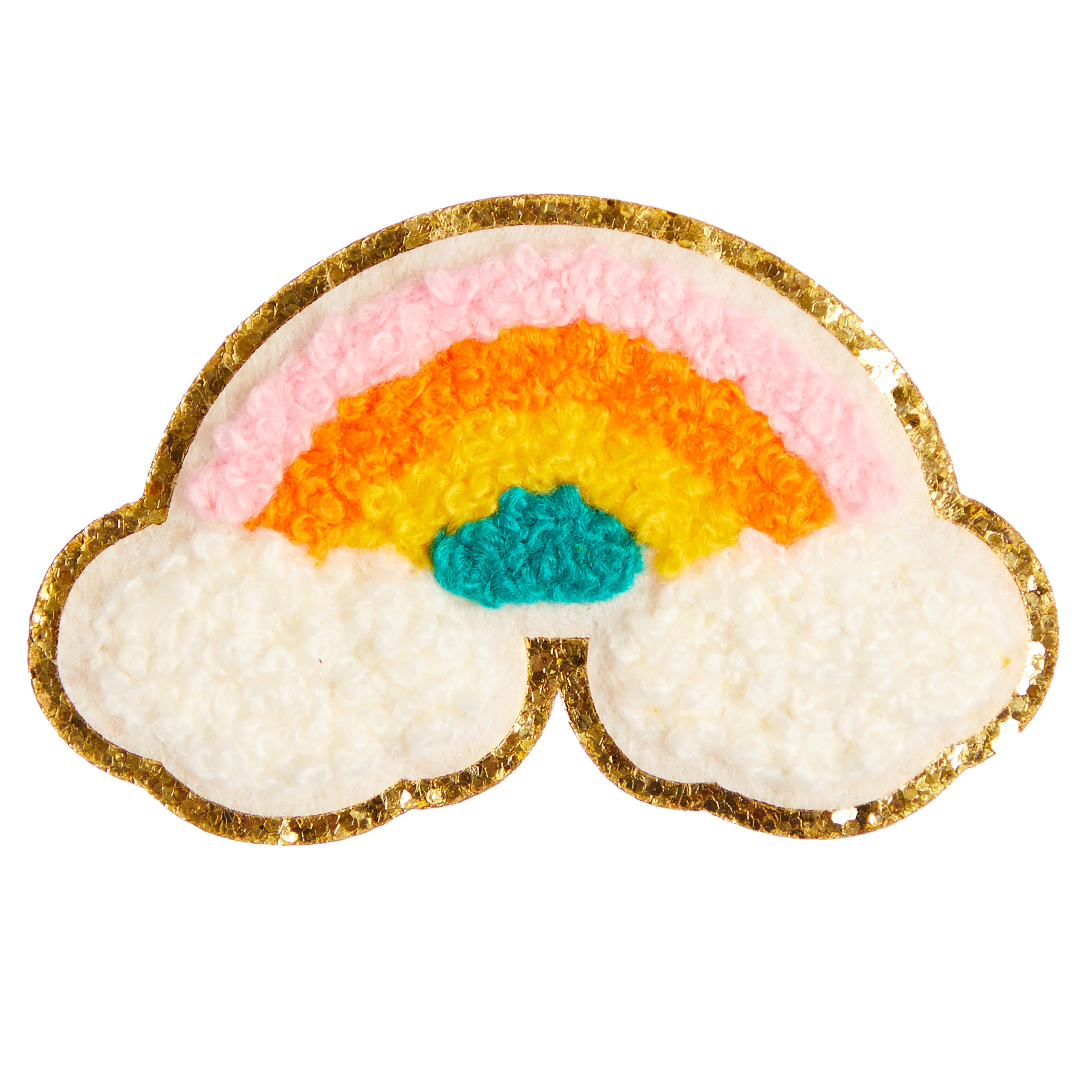 Rainbow Chenille Stick On Patch - Denny's