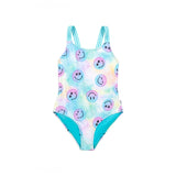 1pc Tie Dye Smiley Bathing Suit