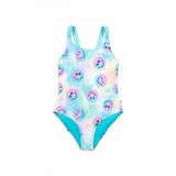 1pc Tie Dye Smiley Bathing Suit
