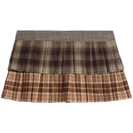 Raquel Twin Plaid Ruffle Skort - Denny's