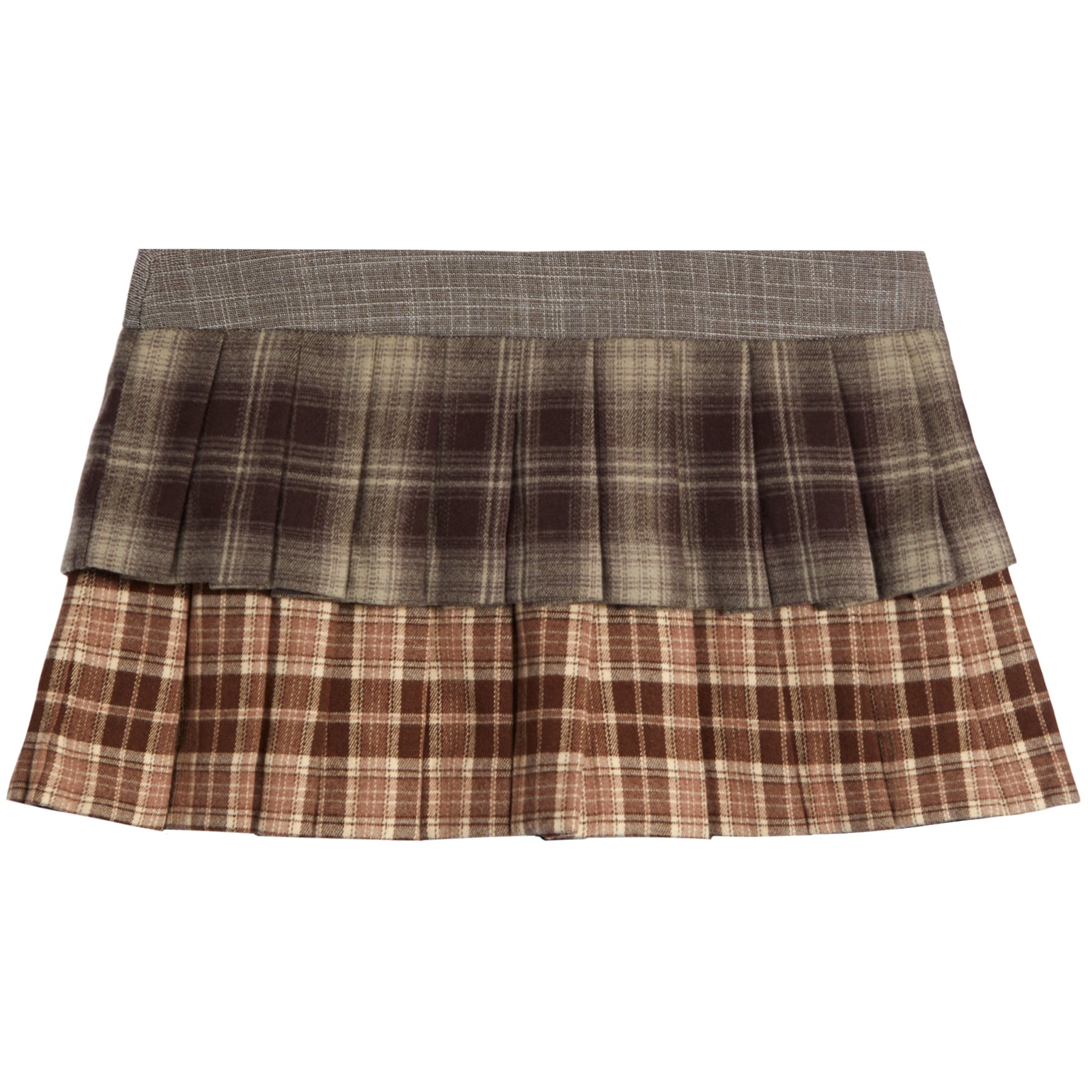 Raquel Twin Plaid Ruffle Skort - Denny's