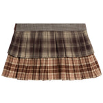 Raquel Twin Plaid Ruffle Skort - Denny's