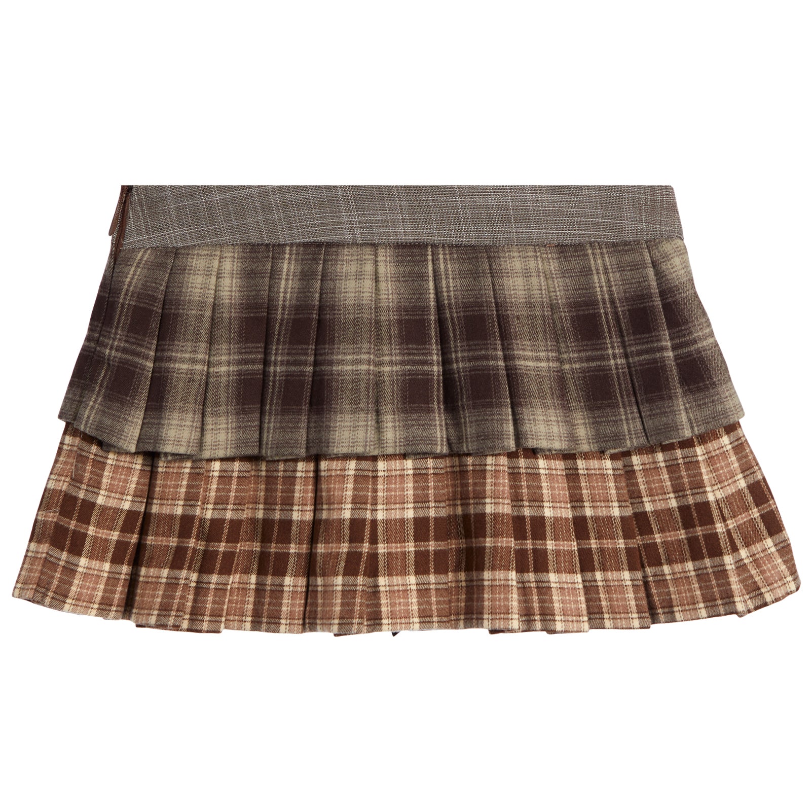 Raquel Twin Plaid Ruffle Skort - Denny's