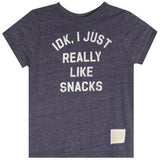 IDK I Like Snacks Short Sleeves Tee - Denny's