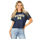 Michigan Short Sleeve Crop Tee - Denny's