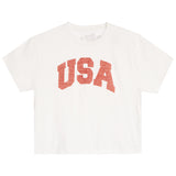 S/S USA Crop Tee