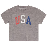 S/S USA Crop Tee