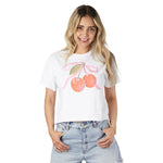 Cherry Bow Crop Tee - Denny's