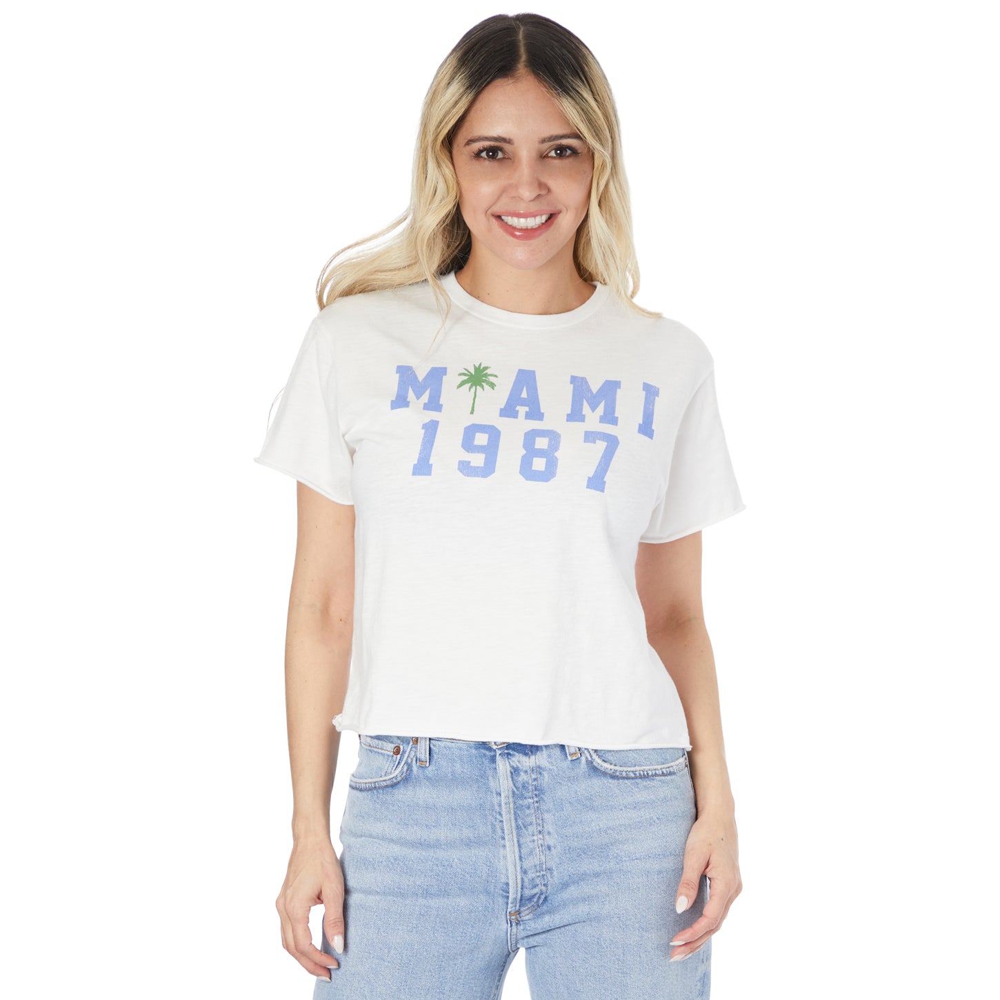 Miami 1987 Crop Tee - Denny's