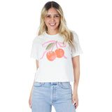 Water Color Cherry Crop Tee - Denny's
