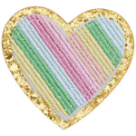 Rainbow Heart Stick-On Patch - Denny's