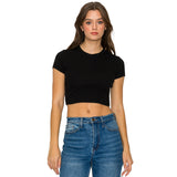 Short Sleeve Ribbed Baby Tee - Denny's