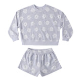 2pc Terry  Short Daisy Set