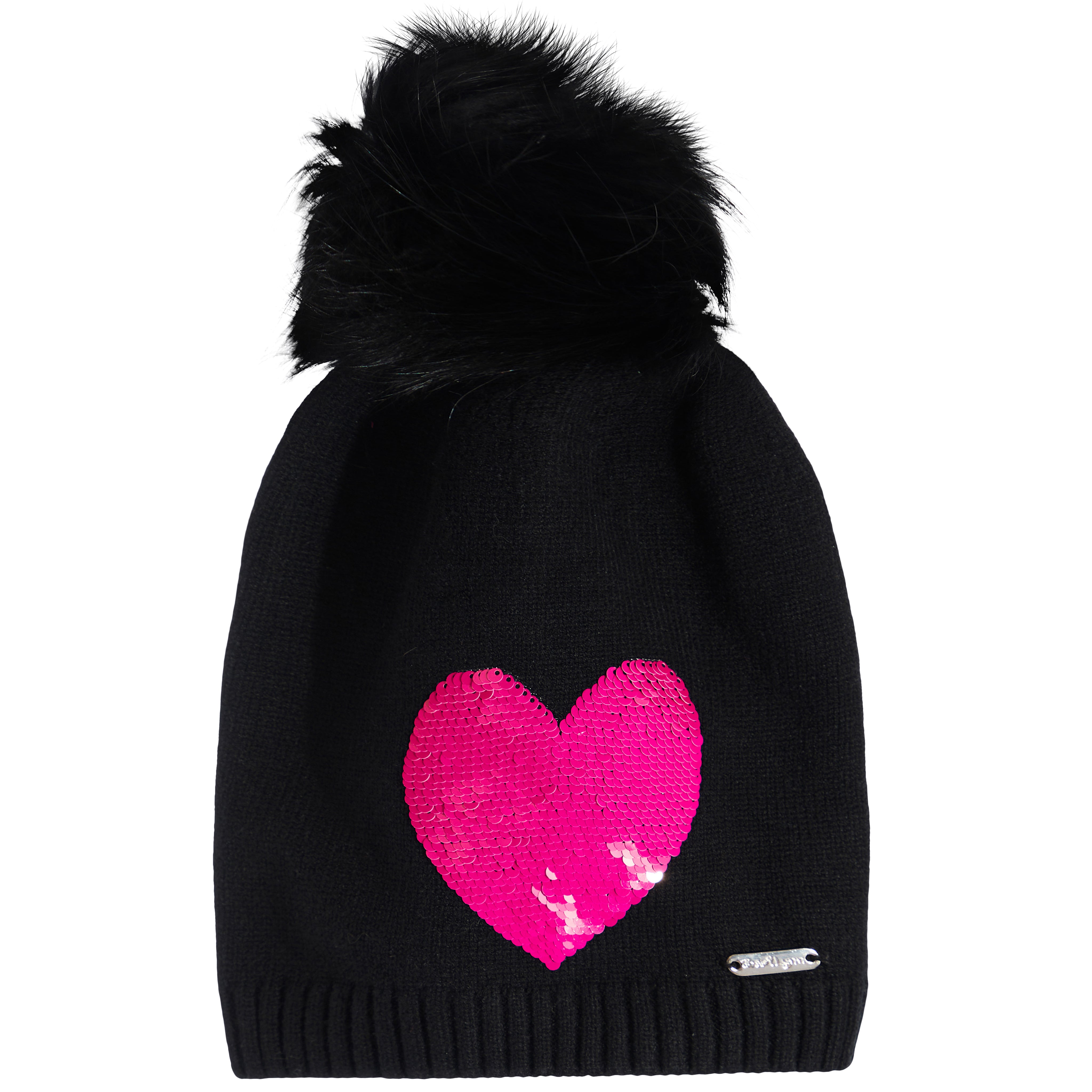 Reverse Sequin Heart Hat - Denny's