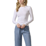Eva Long Sleeve Slub Crew Tee - Denny's