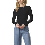 Eva Long Sleeve Slub Crew Tee - Denny's