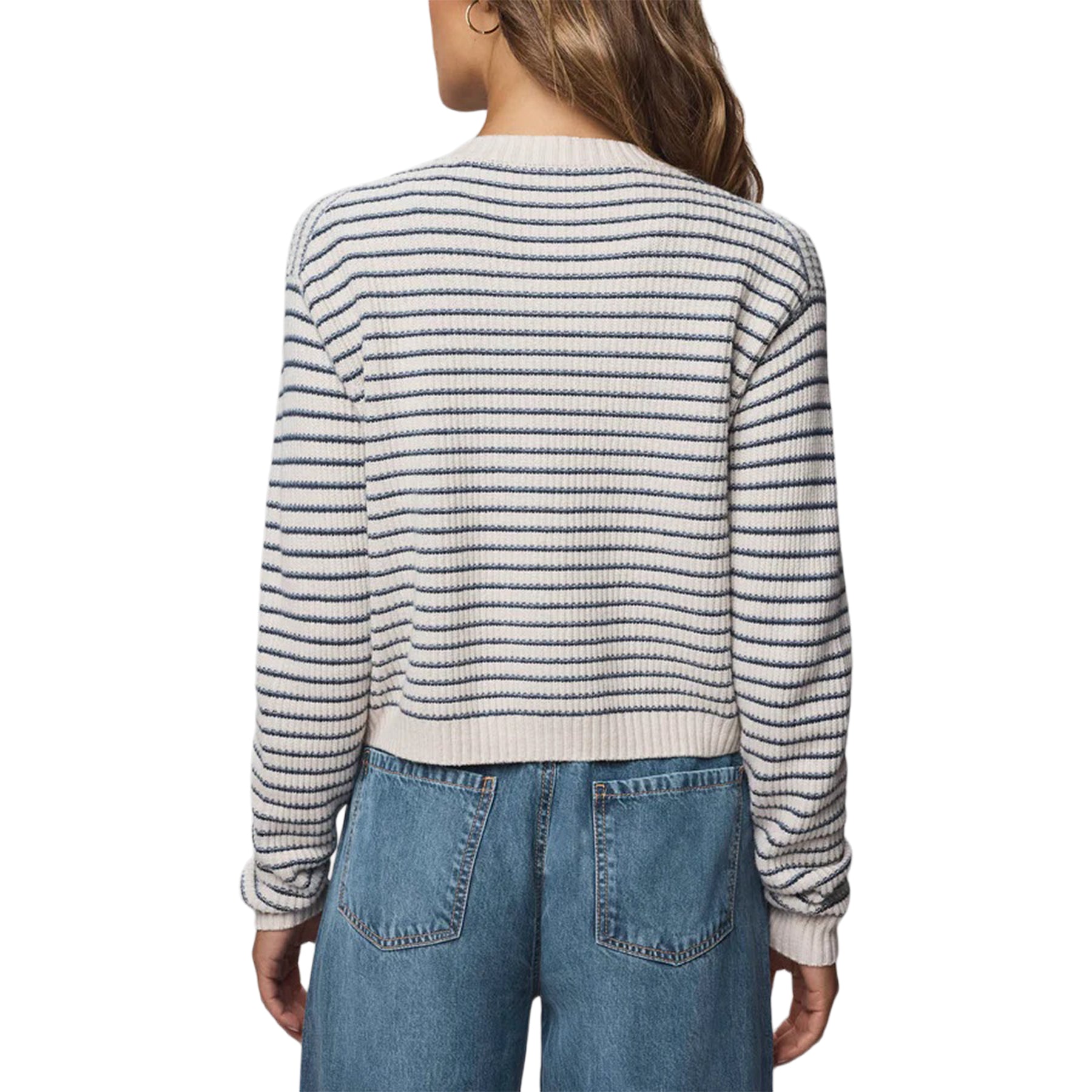 Amber Stripe Crop Cardigan - Denny's