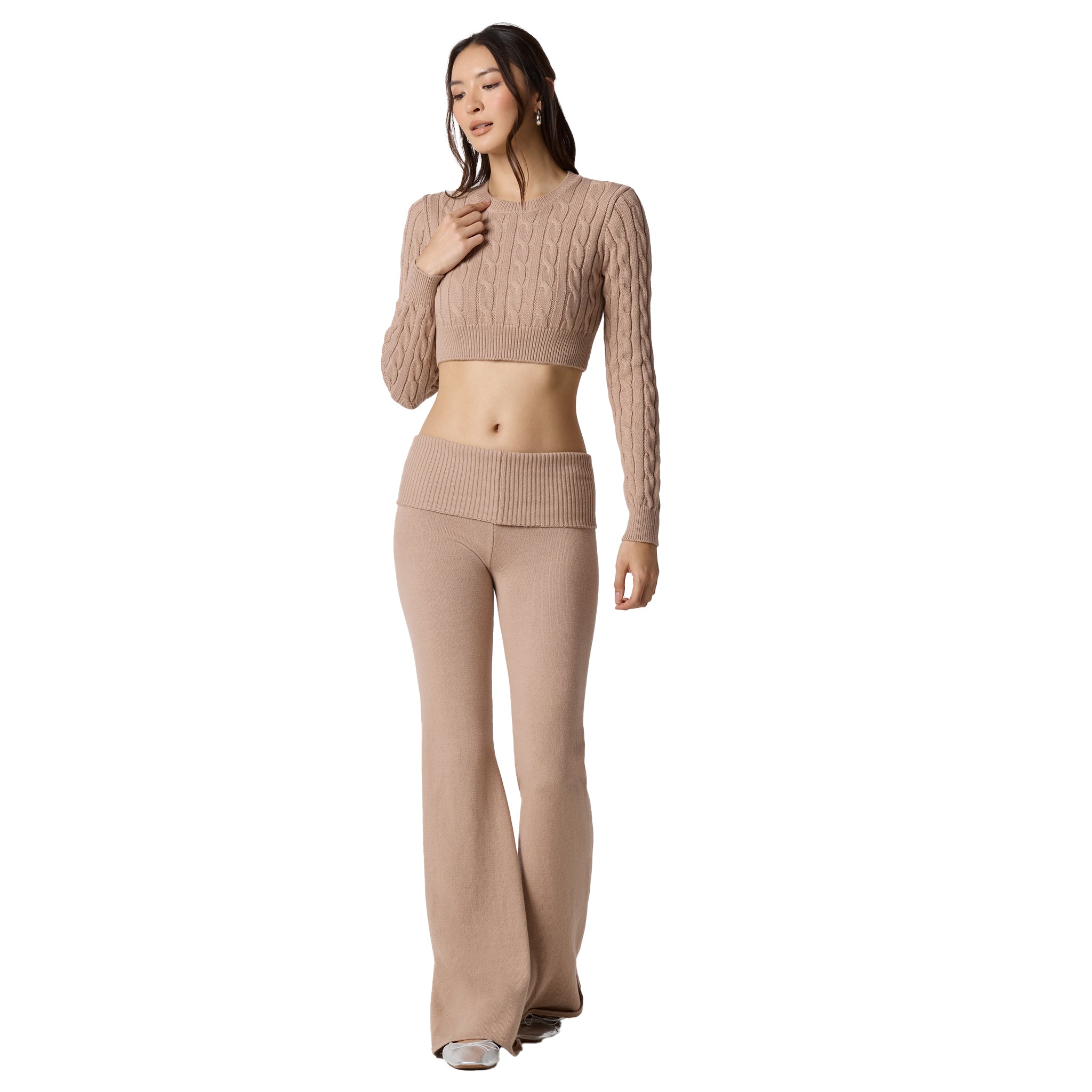Fold Over Flare Pant - Denny's