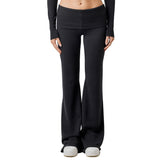 Fold Over Flare Pant - Denny's