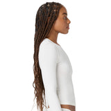 Soft Flex Solid Long Sleeve Crop Tee - Denny's