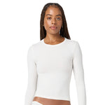 Soft Flex Solid Long Sleeve Crop Tee - Denny's