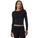 Soft Flex Solid Long Sleeve Crop Tee - Denny's